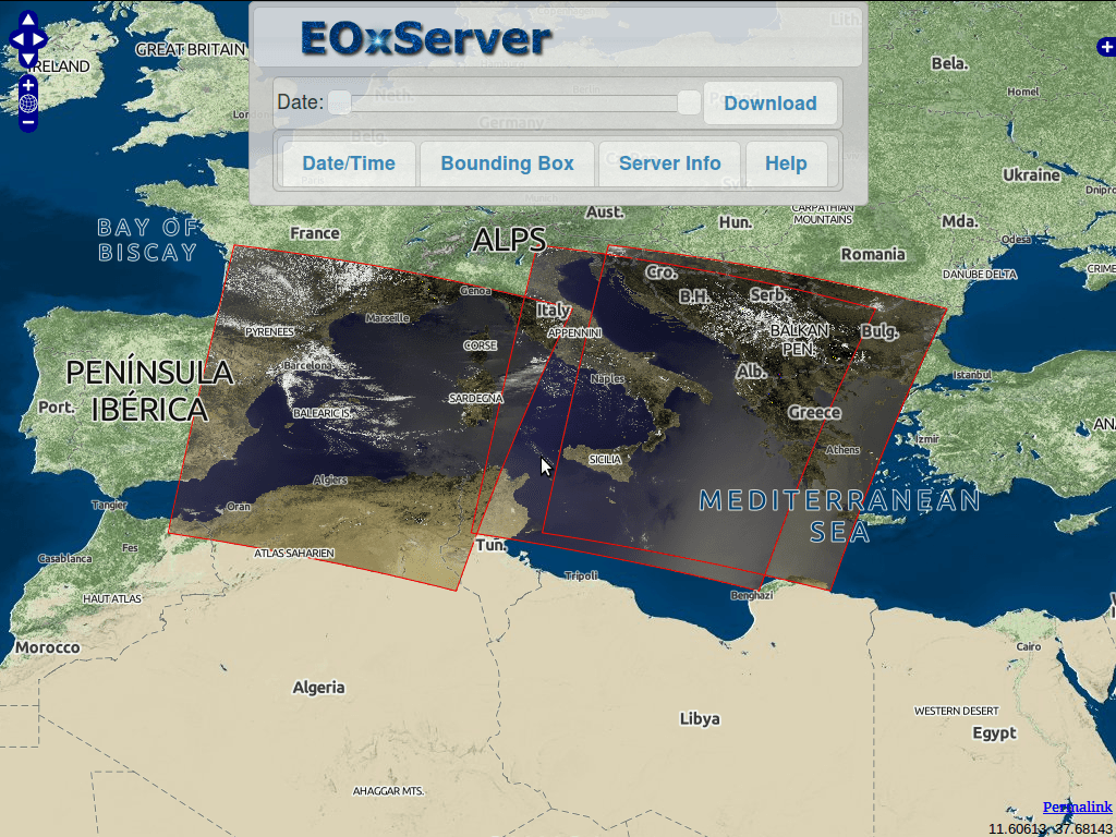 eoxserver screenshot