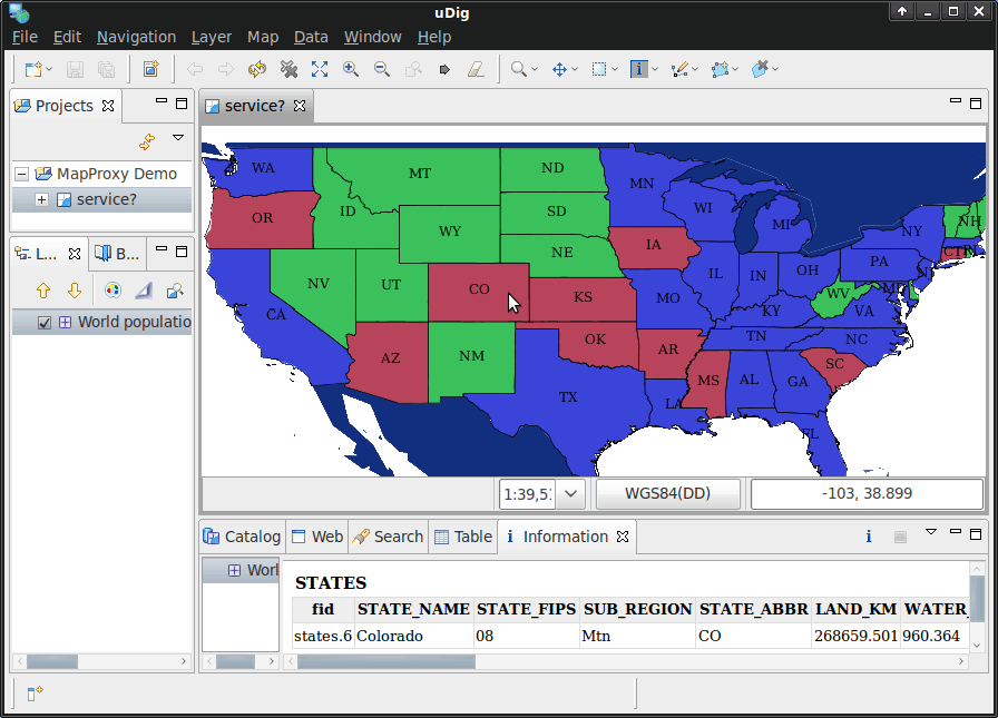 MapProxy example in uDig