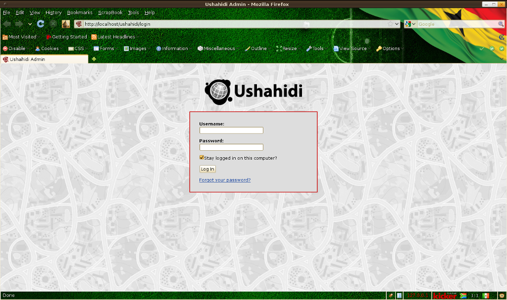 ushahidi admin login