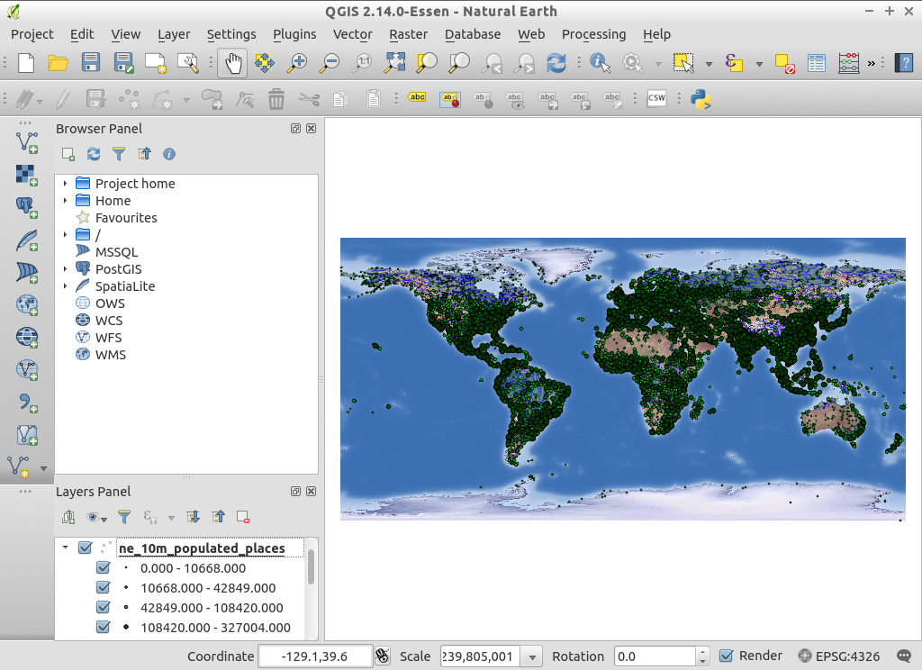 Map in QGIS